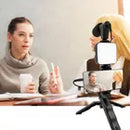 Tripé Suporte De Celular Bastão de Selfie Kit Gravação Led