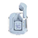 Fones De Ouvido Esportivos HiFi Bluetooth v5 Transparentes TWS Air