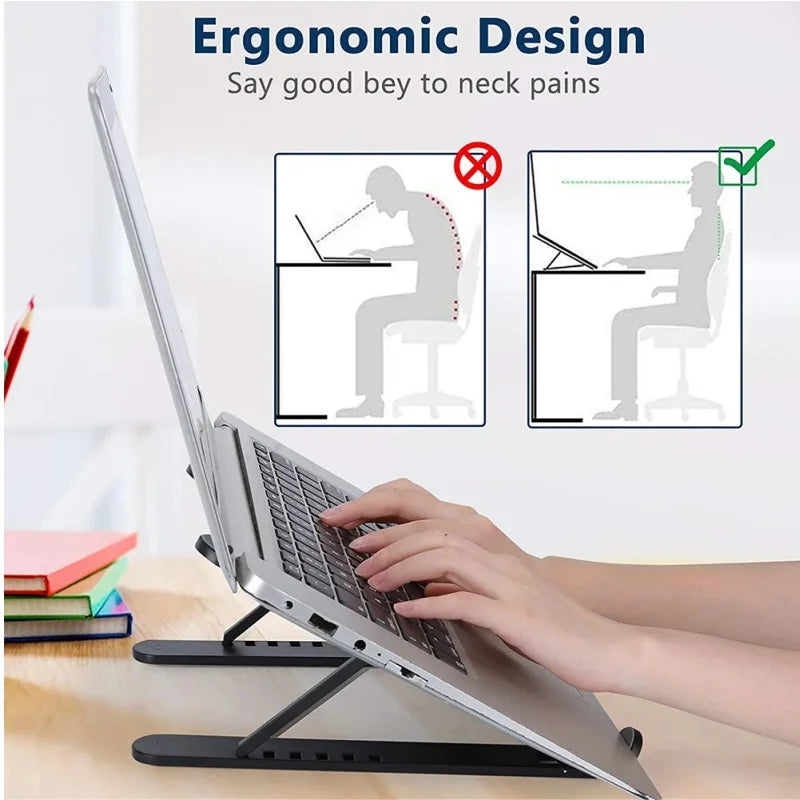 Brazil Universal Laptop Holder Computer Stand Adjustable Angle Computer Stand, Stable, Portable and Foldable